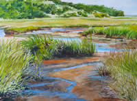 Low Tide Marsh - by Karol Wyckoff